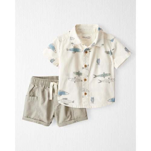 Baby 2-Piece Organic Cotton Fish-Print Set - Little Planet | Carter's
