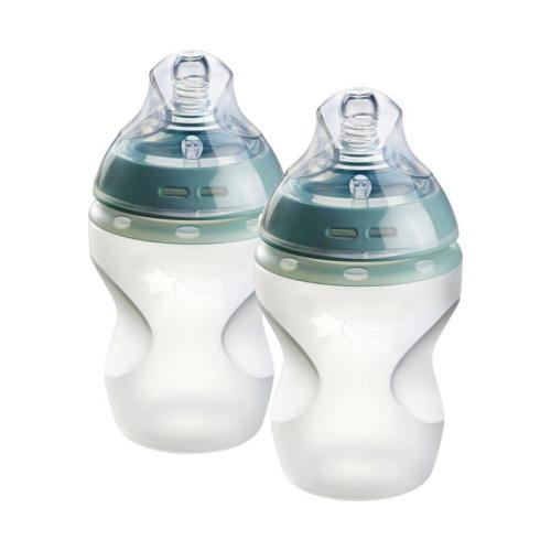 Tommee Tippee Natural Start Silicone Baby Bottle - 9oz - 2pk