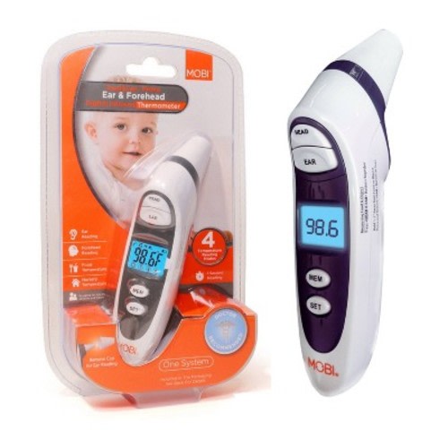 MOBI DualScan Prime Digital Thermometer Ear and Forehead Fast, Accurate, Baby and Adult Thermometer
