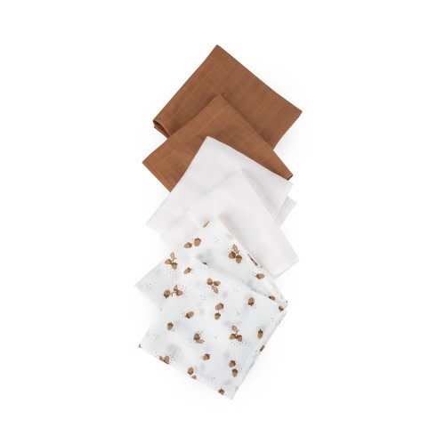 Little Bamboo Muslin Washer 6 Pack Iced Coffee