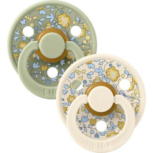 BIBS x Liberty Colour Eloise Latex Pacifier, Sage Mix (Pack Of 2) - BIBS Nursing & Feeding | Maisonette