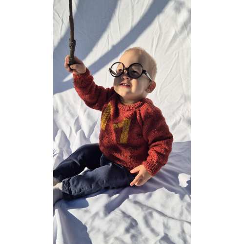 Magical Christmas Sweater | Personalized Knit for Little Wizards
