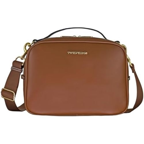 TWELVElittle Luxe Diaper Clutch - Crossbody Diaper Bag with Portable Changing Pad, Zip Out Pouch and Wipes Case