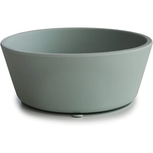 mushie Silicone Suction Bowl | BPA-Free Non-Slip Design (Cambridge Blue)