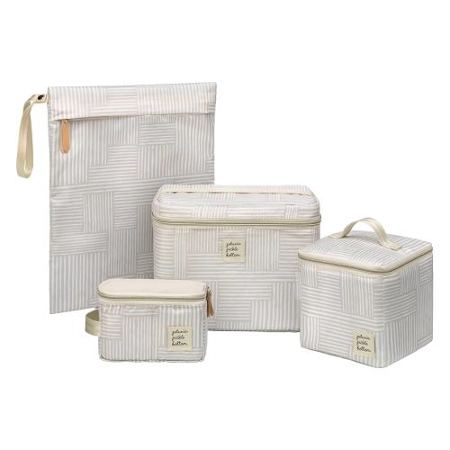 Petunia Pickle Bottom Breast Pump Bag, Bag with Cooler, Storage for Breast Pump Parts and Bottles, Accessories Bag, Checker Stitch