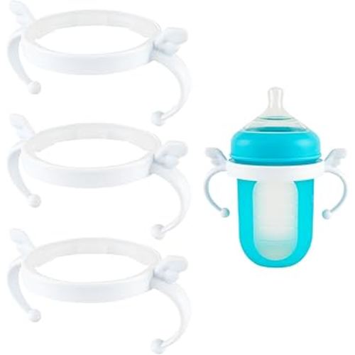 Baby Bottle Handles for Boon Bottles, Ergonomic Bottles Holder for Newborn, 3 Count