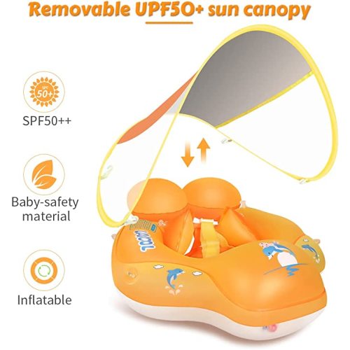 Baby Swimming Float with Sun Canopy
