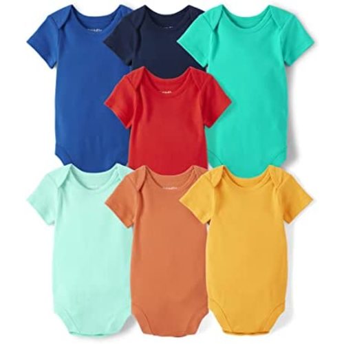 The Children's Place unisex-baby And Newborn Short Sleeve Bodysuits, Multipacks