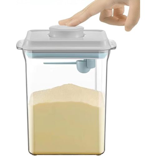 Formula Container for Baby Formula Dispenser with Scraper and Scoop One Button Handy 1000g Milk Powder Container BPA-Free Airtight Formula Storage Containers 2300ml