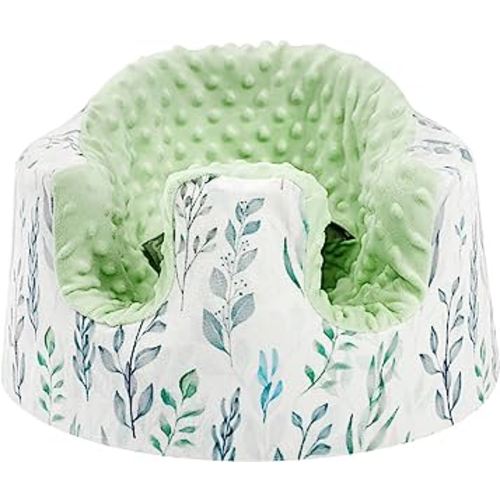 DILIMI Minky Seat Cover, Removable Ultra Soft Comfortable Warm Seat Slipcover for Baby Girl and Boy, Green Leaf