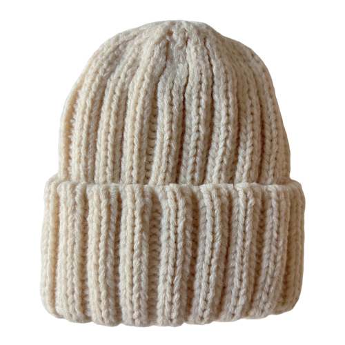 Baby's First Hat, Chunky Knit Bone