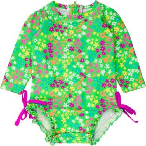 Baby Girls Long Sleeve UPF50+ One Piece Rash Guard