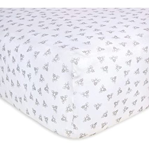 Burt's Bees Baby - Honeybee Print Fitted Crib Sheet