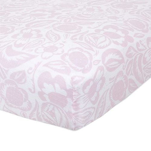 aden + anais Essentials Classic Crib Sheet, 100% Cotton Muslin, Super Soft & Breathable, Tailored Snug Fit, Dino Jungle