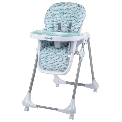 Safety 1st 3-in-1 Grow and Go High Chair, Foldable Baby Feeding Seat, Raindrop Toddler