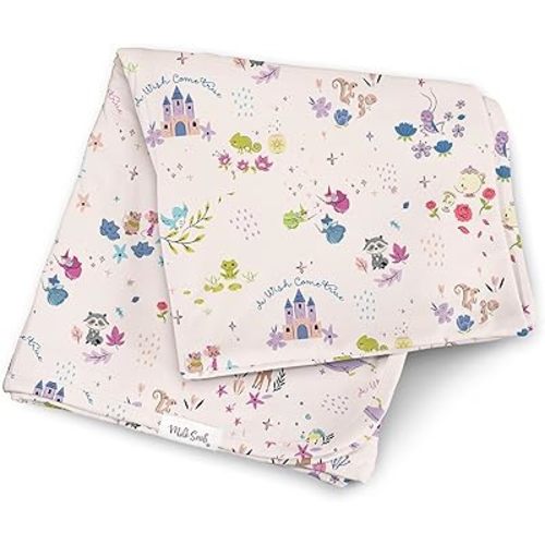 Milk Snob Disney A Wish Come True Baby Boy/Girl Swaddle Blanket, Soft Receiving, Security and Play, Toddler Infant NewbornBedding, Baby Shower, Baby Registry Gender Neutral Gift, 35x35