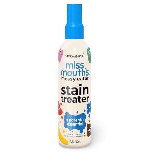 Miss Mouth's Messy Eater Stain Treater Spray - 4oz 2 Pack Stain Remover - Newborn & Baby Essentials - No Dry Cleaning Food, Grease, Coffee Off Laundry, Underwear, Fabric