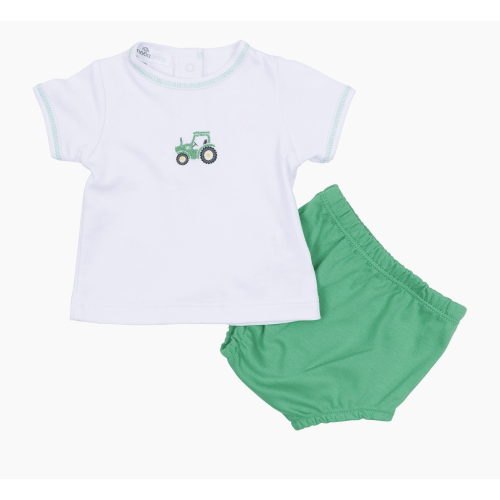 Lil Green Tractor Diaper Cover Set