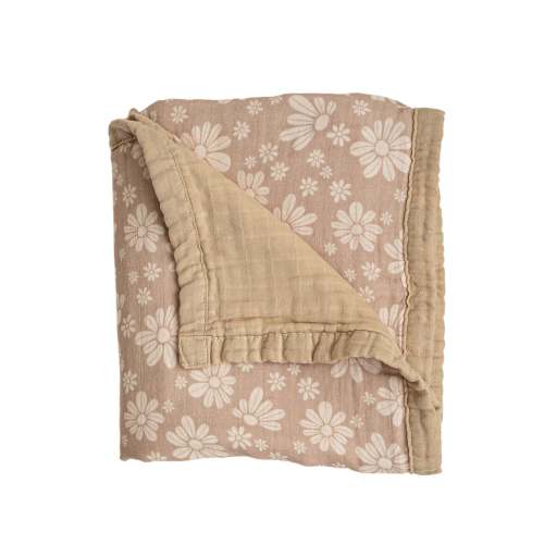 Retro Floral | Reversible Muslin Quilt
