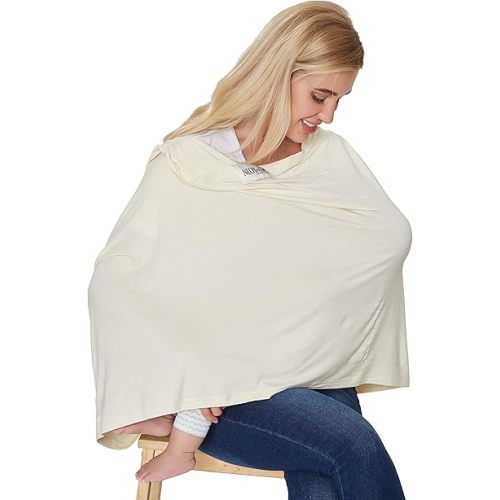 NeoTech Care Bufanda de lactancia para bebé | Tela suave (beige)