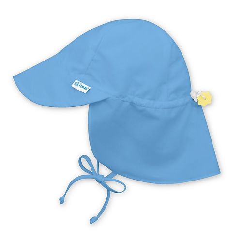 i play.® by green sprouts® Newborn Sun Flap Hat in - Light Blue