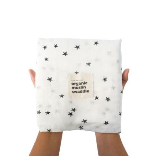 Organic Cotton Swaddle Blanket - Stars