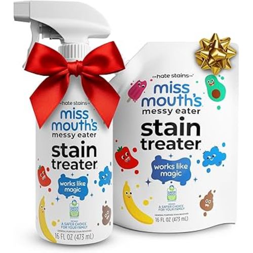 Miss Mouth's Messy Eater Stain Treater - 16oz Spray and 16oz Refill Pouch