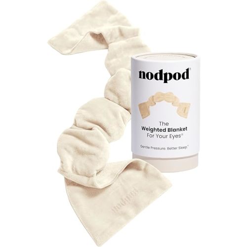 Nodpod Gentle Pressure Sleep Mask | Patented Light Blocking Design for Sleeping, Traveling & Relaxation - Bone