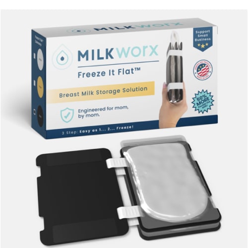 Freeze It Flat Breast Milk Storage Bag Freezer Organizer - Space-Saving Freezer System for Breastmilk Storage Bags - Breast Pump Accessories - Breast Milk Freezer Organizer Made in The USA