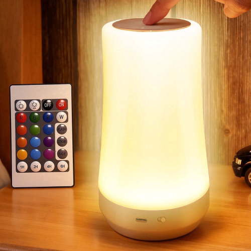 IJIL Night Light, Dimmable Touch Lamp, Portable with 13 Colors, 360¬∞ Touch Control, Timer Options