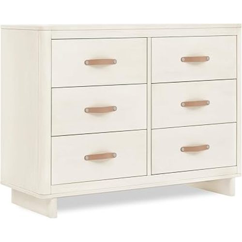 babyGap Skye 6 Drawer Dresser with Interlocking Drawers by Delta Children - Greenguard Gold Certified, Antique White