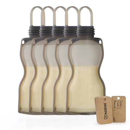 Haakaa Silicone Milk Storage Bag (9 oz,5pk)