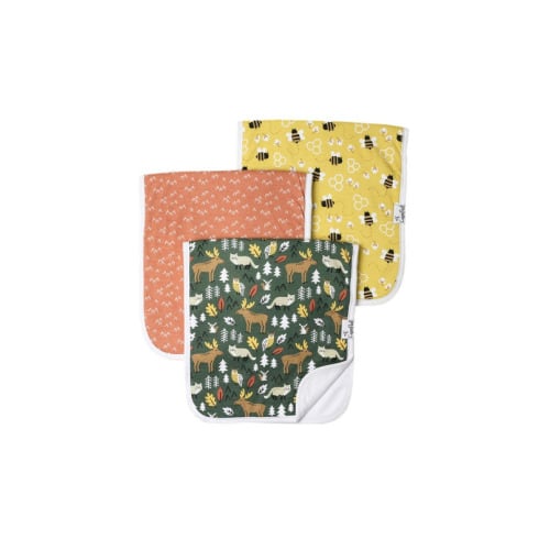 Copper Pearl Atwood Burp Cloths