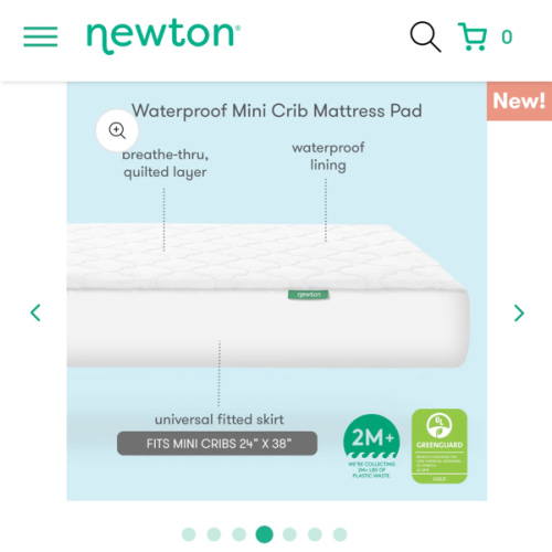 Waterproof Mini Crib Pad - Mini