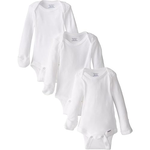 Gerber unisex-baby Multi-pack Long-sleeve Onesies Bodysuit Mitten Cuff Sizes