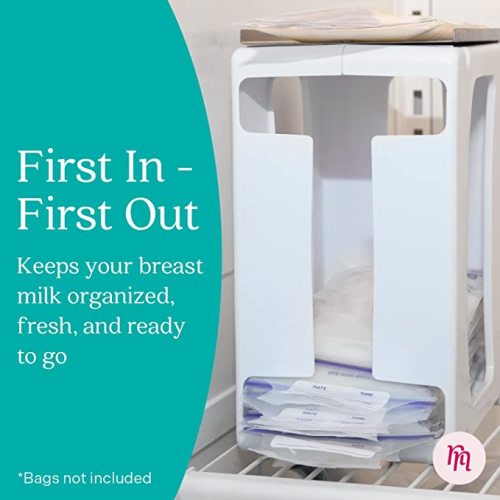 Nurse & Nourish Breast Milk Storage Tower with Tray - Nurse & Nourish - Holds Up to 60 oz - Easily Organize and Freeze Milk - Breastfeeding Essentials - Breastmilk Storage Containers for Freezer