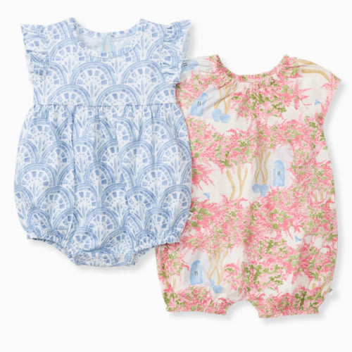 Ocean Gems Baby Girl Romper 2 Pack Set – Burt's Bees Baby