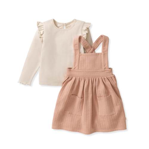 Dotted Rib Pink Dress & Shirt Set – Burt's Bees Baby