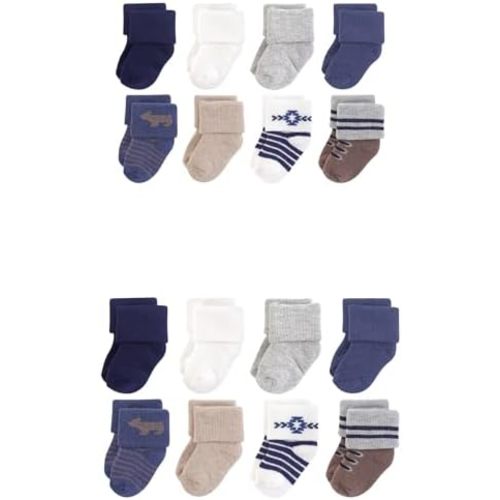Hudson Baby unisex-baby Grow With Me Cotton Terry Socks