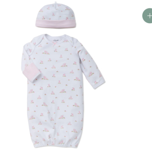 Baby Bunnies Sleeper Gown And Hat