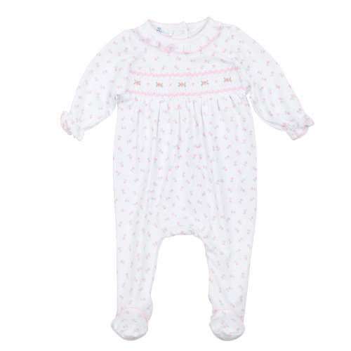 Juliette Smocked Printed Footie