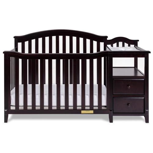 Free Shipping! AFG Baby Furniture Kali 4-in-1 Convertible Crib and Changer Espresso