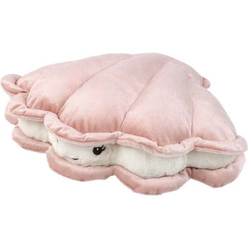 Pearl Oyster Velvet Pillow, Pink - MON AMI | Maisonette