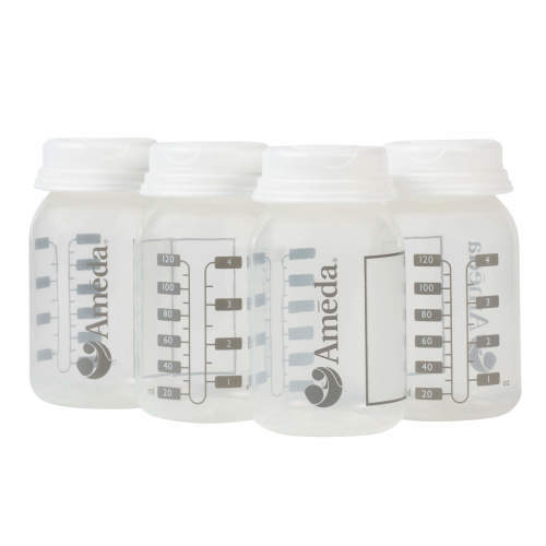 Ameda HygieniKit® Breast Milk Storage Bottle with Lock-Tight Cap, 4 Count