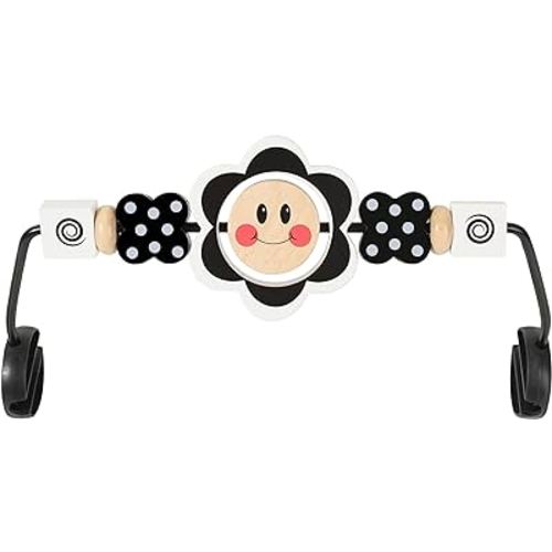 Baby Bouncer Toy Bar, Bouncer Toy Bar,Baby Bjorn Bouncer Toy Bar,Easy to Attach and Remove, Child-Friendly Materials, Ideal for Baby, Black and White Baby Toys