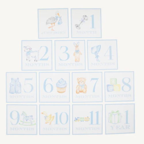 Month Markers - Blue