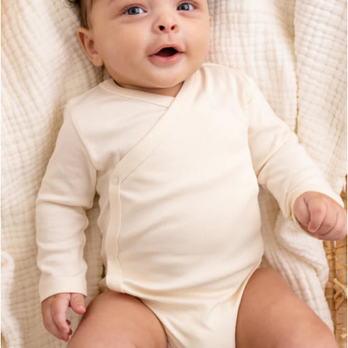 Kimono Bodysuit Ivory (0-3mo)