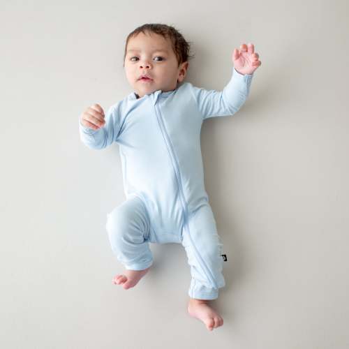 Zippered Romper in Breeze