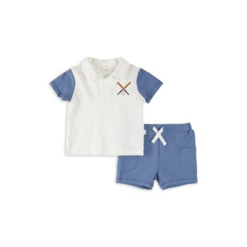 Boys' Baseball Polo Top & Shorts Set - Baby