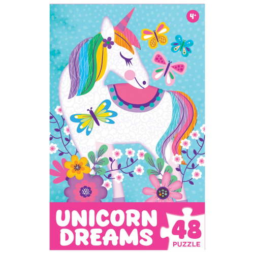 Unicorn Dreams 48 Pieces Interlocking Jigsaw Puzzle for Kids